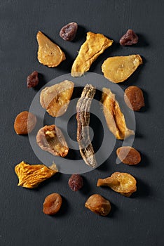 Assortment of dried fruit