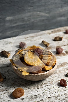 Assortment of dried fruit