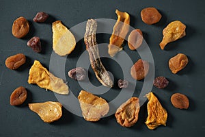 Assortment of dried fruit