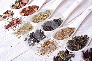 Assortment of dry tea