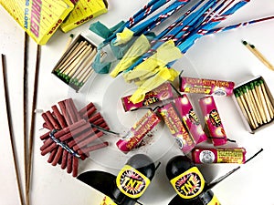 Assortment of fireworks