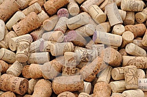 Assortment of French wine corks