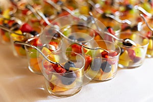 Assortment of fresh fruit salad platter
