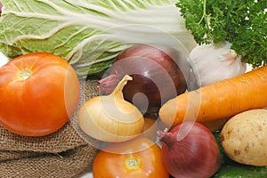 Assortment of fresh vegetables