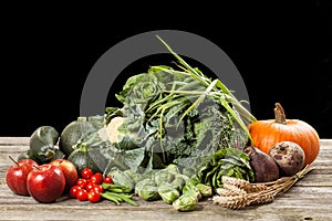 Assortment of green vegetables