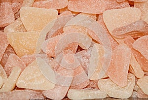 An assortment of gummy sugar candy