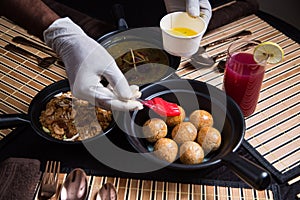 Assortment of Indian dishes for dinner and lunch,