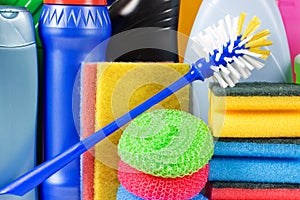 Assortment of means for cleaning photo