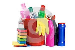 Assortment of means for cleaning photo