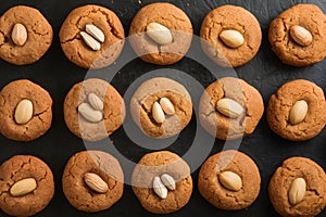 assortment of peanut cookies captured beautifully in foodgraphy