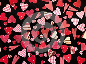 Assortment of Red and Pink Hearts