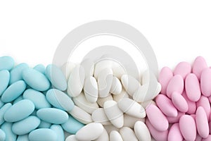 Assortment of sugared almonds