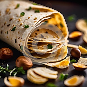 an assortment of tortillas are sitting on a table