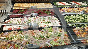 assortments of salads photo