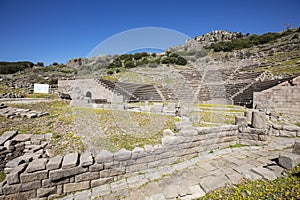 Assos Ancient City Drone shooting, Assos Behramkale, Canakkale Turkey.