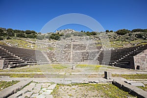 Assos Ancient City Drone shooting, Assos Behramkale, Canakkale Turkey.