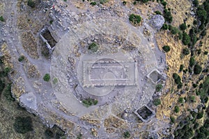 Assos Ancient City Drone shooting, Assos Behramkale, Canakkale Turkey.