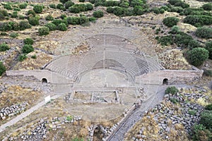 Assos Ancient City Drone shooting, Assos Behramkale, Canakkale Turkey.