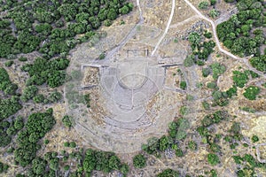Assos Ancient City Drone shooting, Assos Behramkale, Canakkale Turkey.