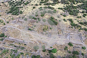 Assos Ancient City Drone shooting, Assos Behramkale, Canakkale Turkey.