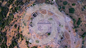 Assos Ancient City Drone shooting, Assos Behramkale, Canakkale Turkey.