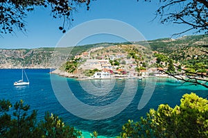 Assos on the Island of Kefalonia in Greece