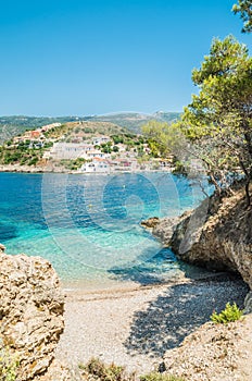 Assos on the Island of Kefalonia in Greece