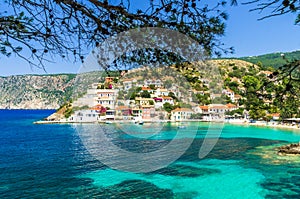 Assos on the Island of Kefalonia in Greece