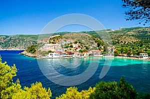 Assos on the Island of Kefalonia in Greece