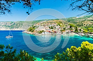 Assos on the Island of Kefalonia in Greece