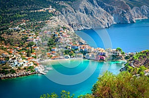 Assos village in Kefalonia