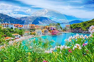 Assos village in Kefalonia, Greece