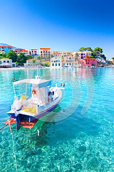 Assos village in Kefalonia photo