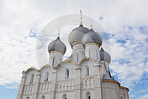 Assumption Cathedral domes in Rostov