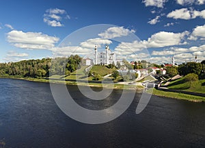 Assumption cathedral and Dvina river. Vitebsk, Belarus