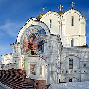 Assumption Cathedral facade in Yaroslavl, Russia