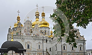 Assumption Cathedral in Kiev Pechersk Lavra in Kiev, spring day