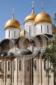 The Assumption Cathedral, Moscow Kremlin, Russia.