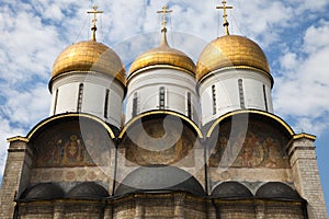 The Assumption Cathedral, Moscow Kremlin, Russia.