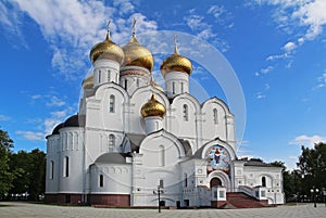 Assumption Cathedral of the Russian orthodox church, Yaroslavl. Golden ring of Russia