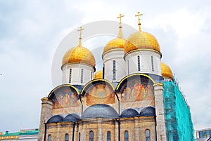 Assumption church. Moscow Kremlin. UNESCO World Heritage Site.