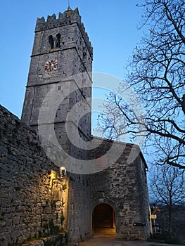 Assumption of Mary Church Bell Tower / Hum, Istria, Croatia
