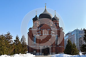 Dormition Cathedral in Tula city in Russia photo