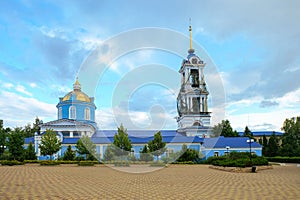 Assumption (Uspensky) Cathedral on the central square of Zadonsk city