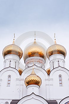 Assumption Uspensky Cathedral in Yaroslavl. Golden ring of Russia