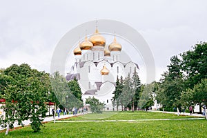 Assumption Uspensky Cathedral in Yaroslavl. Golden ring of Russia