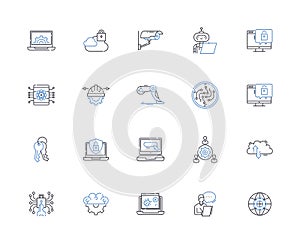 Assurance line icons collection. Security, Confidence, Trust, Support, Guarantee, Protection, Dependability vector and