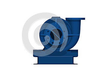 Assy of centrifugal pump in front view