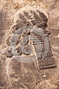 Assyrian art relief