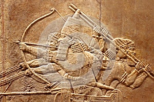 Assyrian relief on the wall